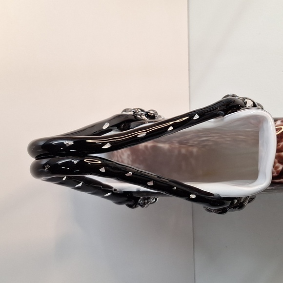 #AES Handblown Glass purse vase - Picture 4 of 8